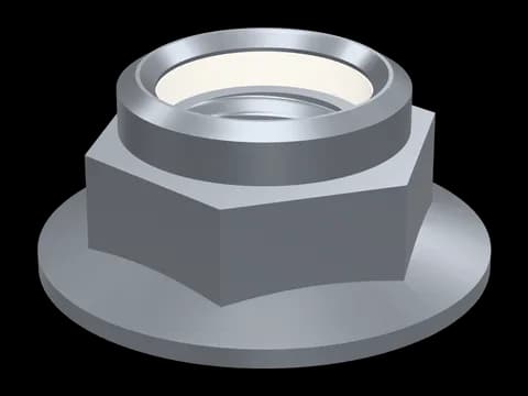 Hex Flange Nut with Nylon Insert DIN 6926