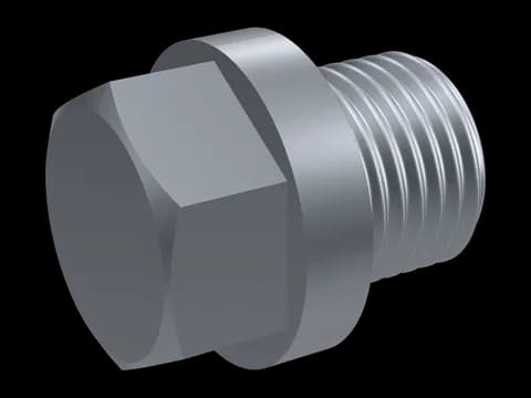Hex Head Screw Plug with Collar DIN 910