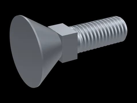 Flat Countersunk Square Neck Bolt DIN 605
