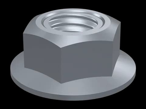 All-Metal Hex Flange Lock Nut DIN 6927