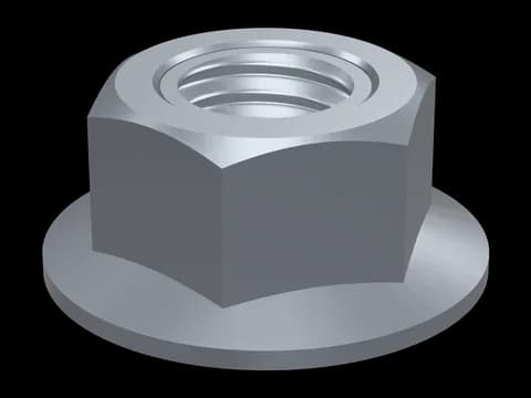 Hex Flange Nut DIN 6923