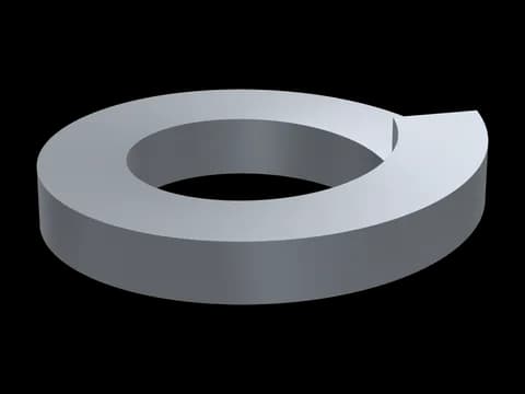 Spring Lock Washer for Socket Cap Screws DIN 7980