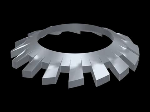Countersunk Serrated Lock Washer DIN 6798V