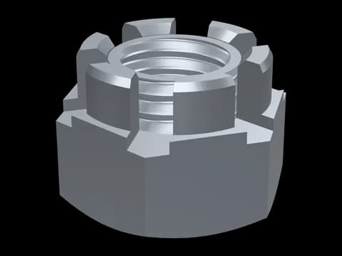 Hex Castle Nut DIN 935
