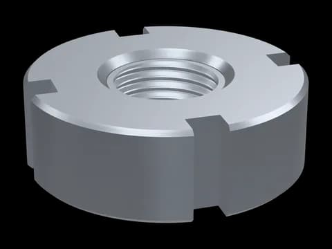 Slotted Round Nut DIN 1804W