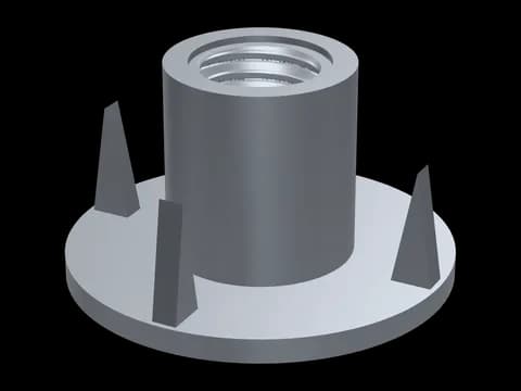Tee Nut with Prongs DIN 1624